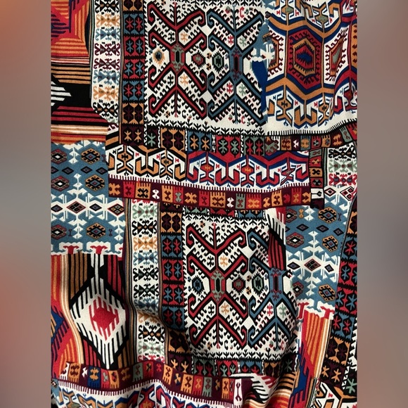 BDG Urban Outfitters Geometric Pull-on Pant in Red / Multicolor in Small - Picture 2 of 8